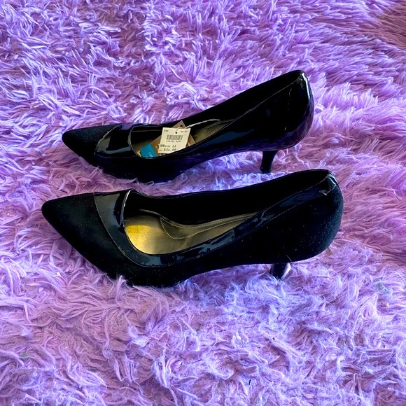 Comfort Plus by Predictions Black Suede & Leather - Picture 3 of 11